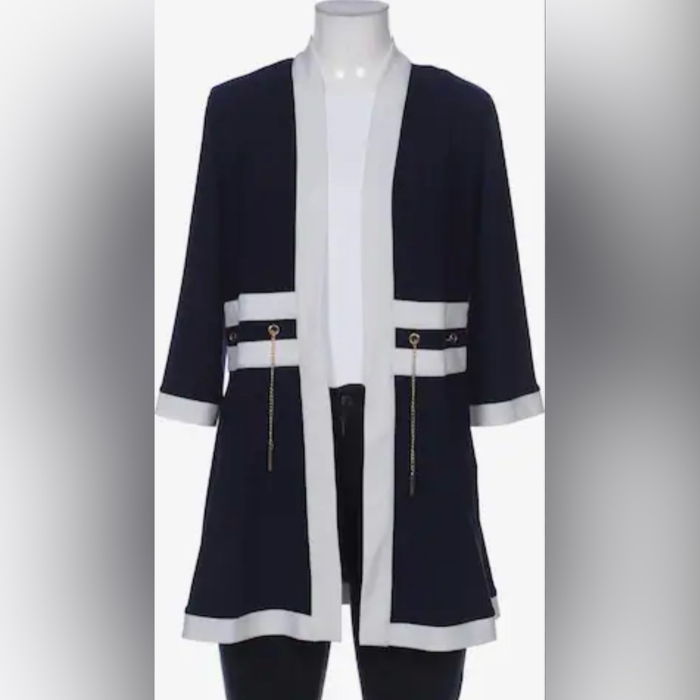 Joseph Ribkoff Black & White Overpiece Jacket Size 4